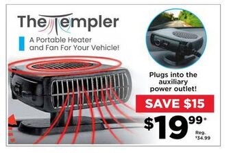 Showcase The templer a portable heater and fan for your vehicle offer