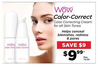 Showcase Wow color-correct color correcting cream for all skin tones offer
