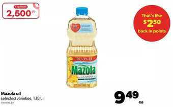 Real Canadian Superstore Mazola oil offer