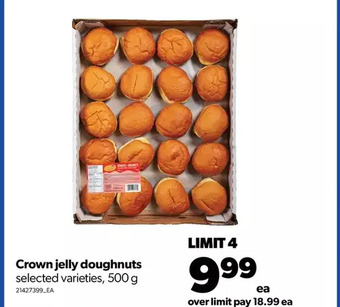 Real Canadian Superstore Crown jelly doughnuts offer