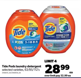 Real Canadian Superstore Tide pods laundry detergent offer