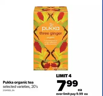 Real Canadian Superstore Pukka organic tea offer