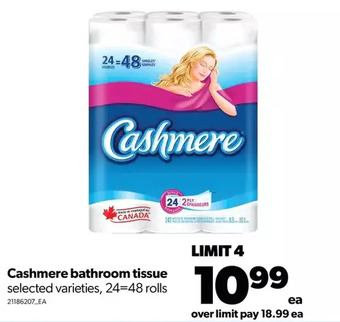 Real Canadian Superstore Cashmere bathroom tissue offer
