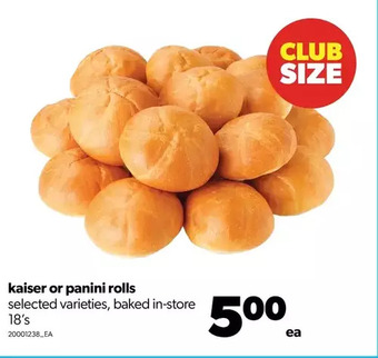 Real Canadian Superstore Kaiser or panini rolls offer