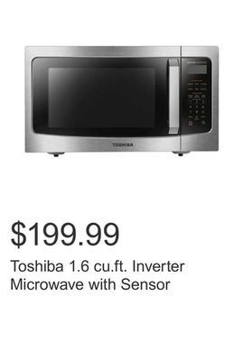 Costco Toshiba 1.6 cu.ft. inverter microwave with sensor offer