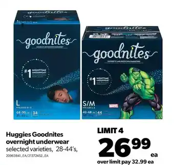 Real Canadian Superstore Huggies goodnites overnight underwear offer