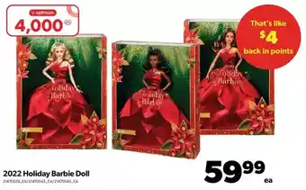 Real Canadian Superstore 2022 holiday barbie doll offer