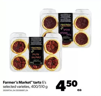 Real Canadian Superstore Farmer's market tarts offer