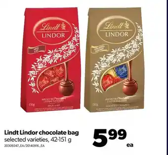 Real Canadian Superstore Lindt lindor chocolate bag offer
