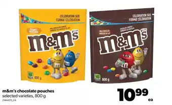 Real Canadian Superstore M&m's chocolate pouches offer