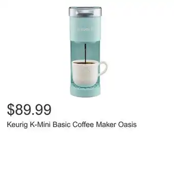 Costco Keurig k-mini basic coffee maker oasis offer