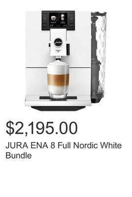 Costco Jura ena 8 full nordic white bundle offer