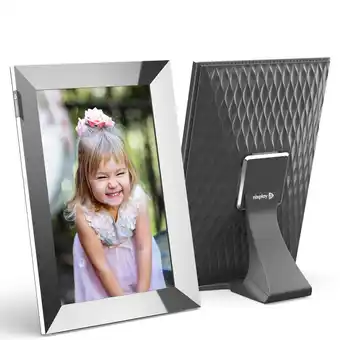 Best Buy Nixplay 10.1 inch touch screen digital picture frame with wifi (w10k) - polished steel - share photos and videos instantly vi offer