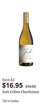 LCBO Josh cellars chardonnay offer