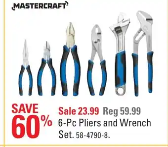 Canadian Tire 6-PC pliers and wrench set offer