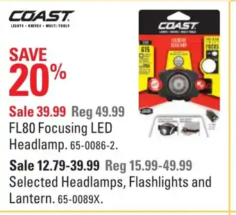 Canadian Tire FL80 focusing LED headlamp offer