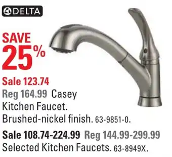 Canadian Tire Casey kitchen faucet offer