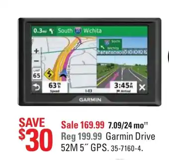 Canadian Tire Garmin drive 52M 5" GPS offer