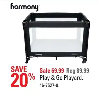 Canadian Tire Play & go playard offer
