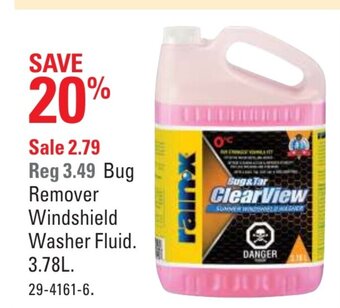 Canadian Tire Bug remover windshield washer fluid offer