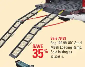 Canadian Tire 80" Steel mesh loading ramp offer