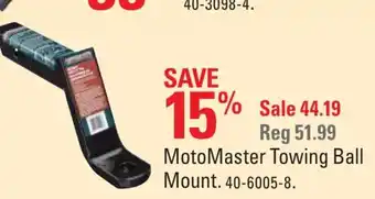 Canadian Tire Motomaster towing ball mount offer