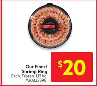 Walmart Our finest shrimp ring offer