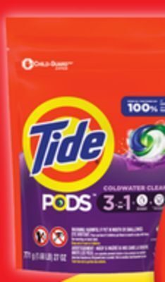 Walmart Tide liquid detergent 2.04 l or pods 23s - 35s offer