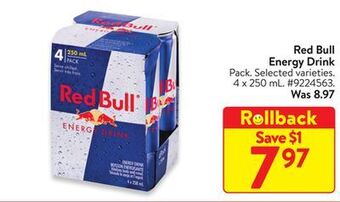 Walmart Red bull energy drink offer