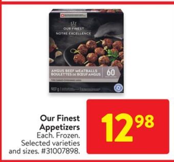 Walmart Our finest appetizers offer