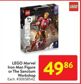 Walmart Lego marvel iron man figure or the sanctum workshop offer