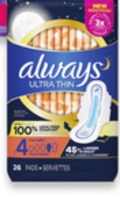 Walmart Always pads 20s - 48s offer