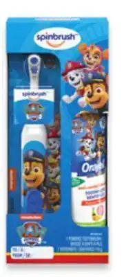 Walmart Kids' licensed battery toothbrush or gift pack offer