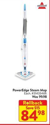 Walmart Poweredge steam mop offer