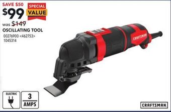 Lowe's Craftsman oscillating tool offer