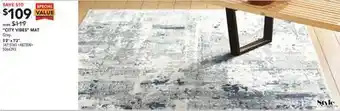 Lowe's Style selections "city vibes" mat 5'2" x 7'2" offer