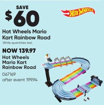 Toys R us Hot wheels mario kart rainbow road offer