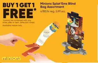 Toys R us Minions splat'ems blind bag assortment offer