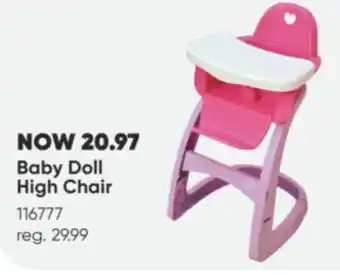 Toys R us You & me baby doll high chair offer