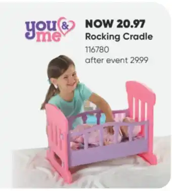 Toys R us You & me rocking cradle offer