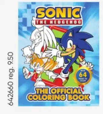 Toys R us Sonic the hedgehog: the official coloring book offer