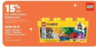 Toys R us Lego® classic - lego® medium creative brick box offer