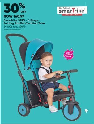 Toys R us Smartrike str3 - 6 stage folding stroller certified trike offer