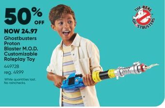 Toys R us Ghostbusters proton blaster m.o.d. customizable roleplay toy offer