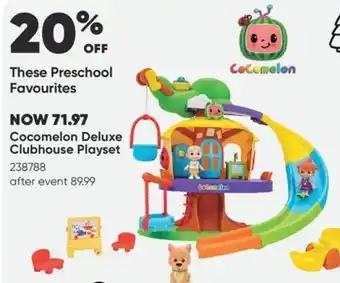 Toys R us Cocomelon deluxe clubhouse playset offer