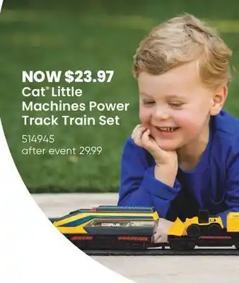 Toys R us Cat® little machines power track train set offer