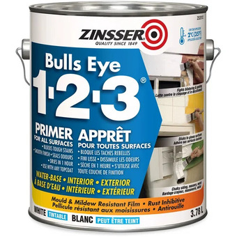 Home Depot Zinsser bulls eye 1-2-3 interior/exterior primer and sealer offer