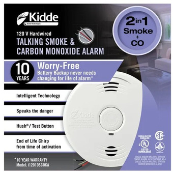 Home Depot Kidde worry-free 120v sealed battery backup smoke and carbon monoxide alarm offer