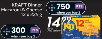 Sobeys Kraft dinner macaroni & cheese offer