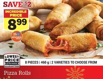 M & M Food Market Pizza rolls offer